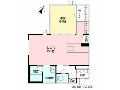 VILLAGLANZ(1LDK/1階)の間取り写真