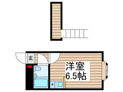 BELPIA常盤平第11-3(ワンルーム/1階)の間取り写真