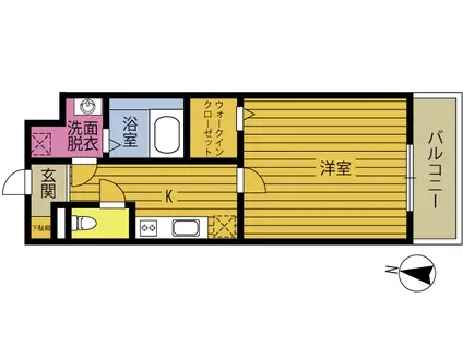 アイ・ドミール幸町(1K/4階)の間取り写真