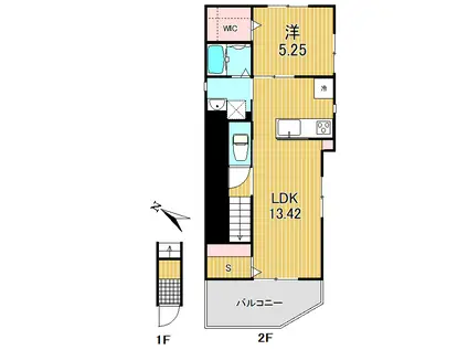 荏原6丁目マンション(1SLDK/1階)の間取り写真