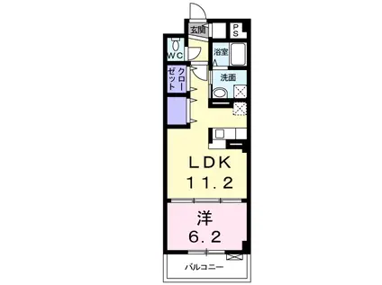 ロイヤル マム(1LDK/1階)の間取り写真