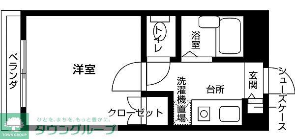 AIFORT立川(ワンルーム/3階)の間取り写真