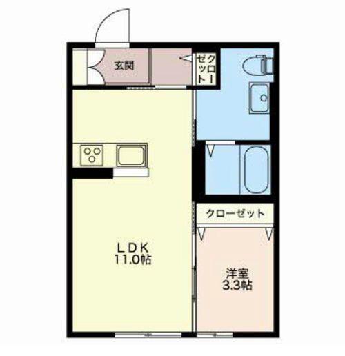 シャーメゾンTN(1LDK/1階)の間取り写真