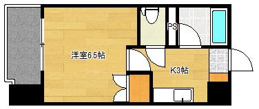 NEWS壱番館(1K/4階)の間取り写真