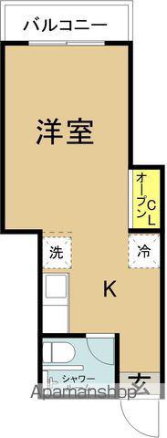 淀川マンション(1K/3階)の間取り写真