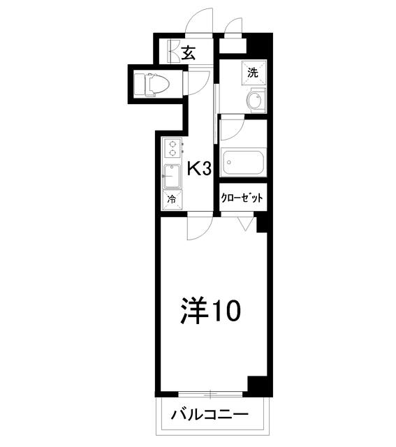 CLASS・Y(1K/7階)の間取り写真