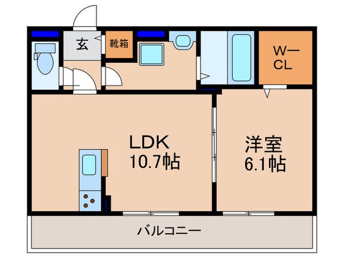フェアリーIII(1LDK/2階)の間取り写真