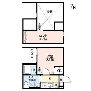 MAISON FAR 小本メゾンファルコモト(1K/1階)の間取り写真