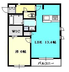 クラシーズ(1LDK/3階)の間取り写真