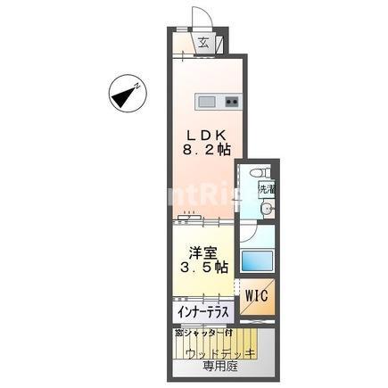 シェトワ イナバ(1LDK/1階)の間取り写真