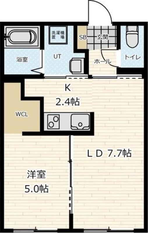 UNIQUS宮の森(1LDK/4階)の間取り写真