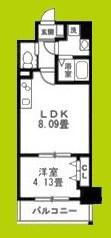 リアライズ堺宿院(1LDK/5階)の間取り写真