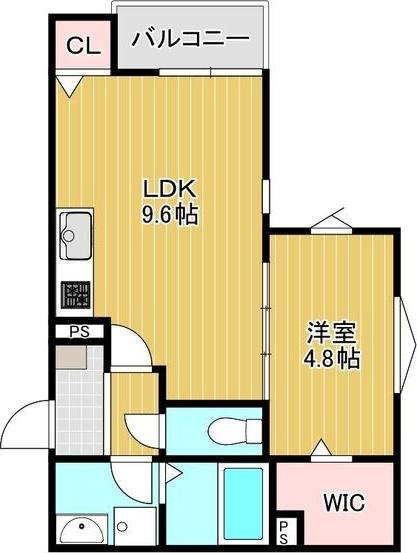 GRAN TOYONAKA(1LDK/2階)の間取り写真