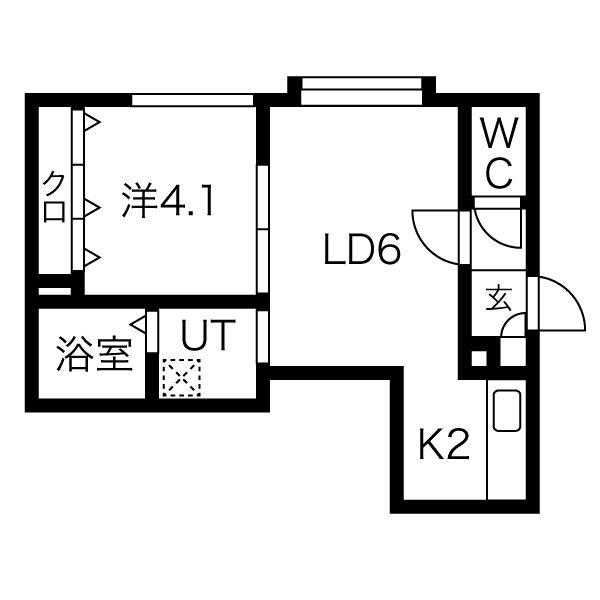 アールズグランデ(1LDK/3階)の間取り写真