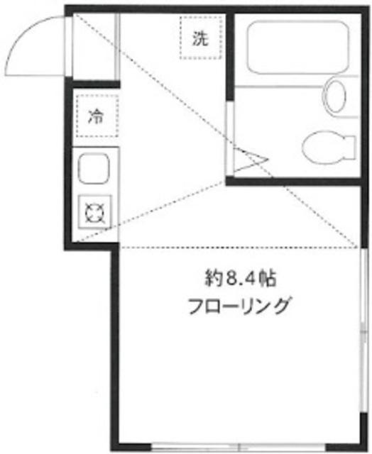 DRホームズ町屋(ワンルーム/1階)の間取り写真