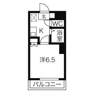セントラルハイツ滝川(1K/2階)の間取り写真