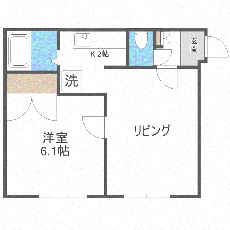 フォーマルハウト(1LDK/4階)の間取り写真