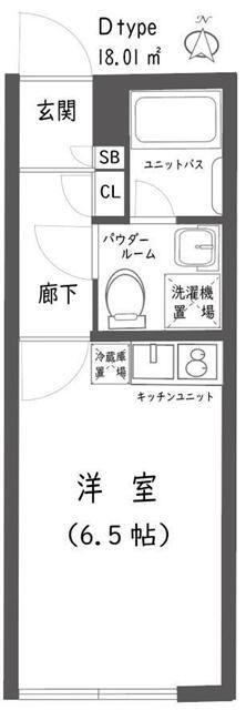 MV.IMP初台(1K/4階)の間取り写真