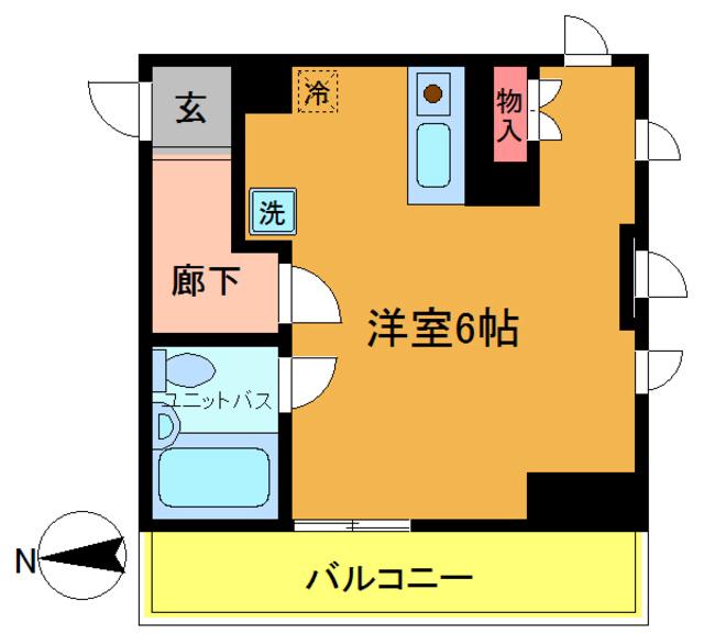 TRTビル(ワンルーム/3階)の間取り写真