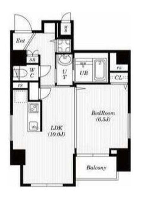 HF HIGASHI-NAKANO RESIDENCE(1LDK/7階)の間取り写真