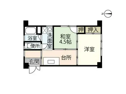 ますもとビル(2DK/5階)の間取り写真