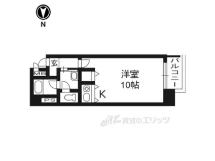 パラーティ21塚本(ワンルーム/8階)の間取り写真