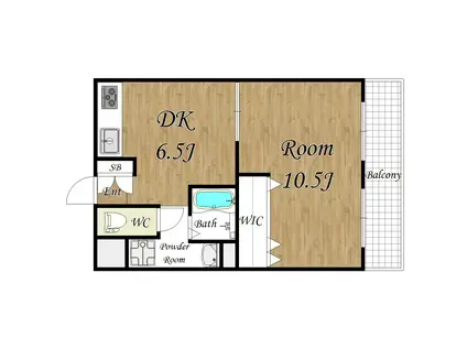 MAISONNONOUE(1DK/2階)の間取り写真