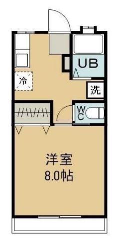 松島コーポ(1K/1階)の間取り写真
