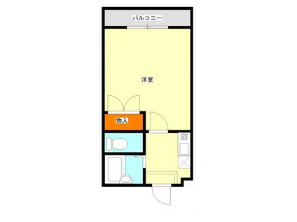 ハイツファニー(1K/1階)の間取り写真