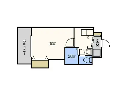 Mプラザ長堀弐番館(1K/3階)の間取り写真