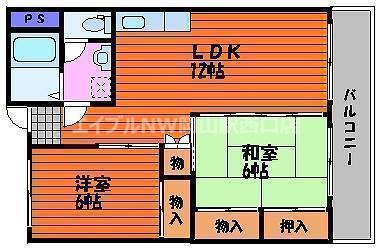 ビューラーサンライズ(2LDK/2階)の間取り写真