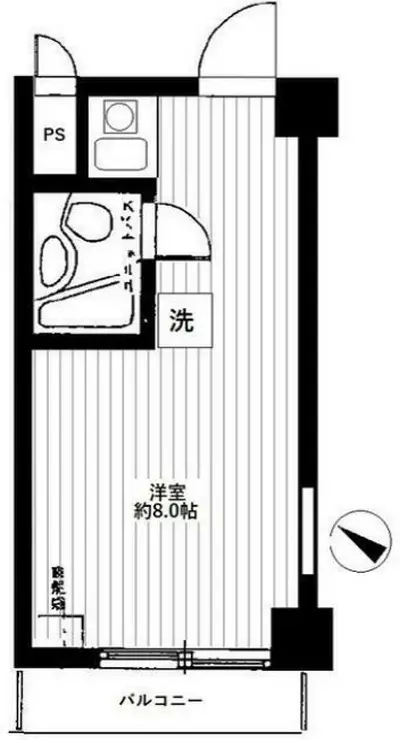 日東コーポ西横浜 3階階 間取り