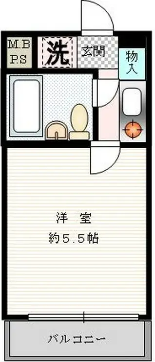 クリオ根岸壱番館 6階階 間取り