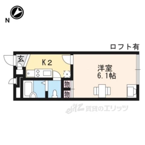 レオパレス甲賀駅前Ⅰ(1K/1階)の間取り写真