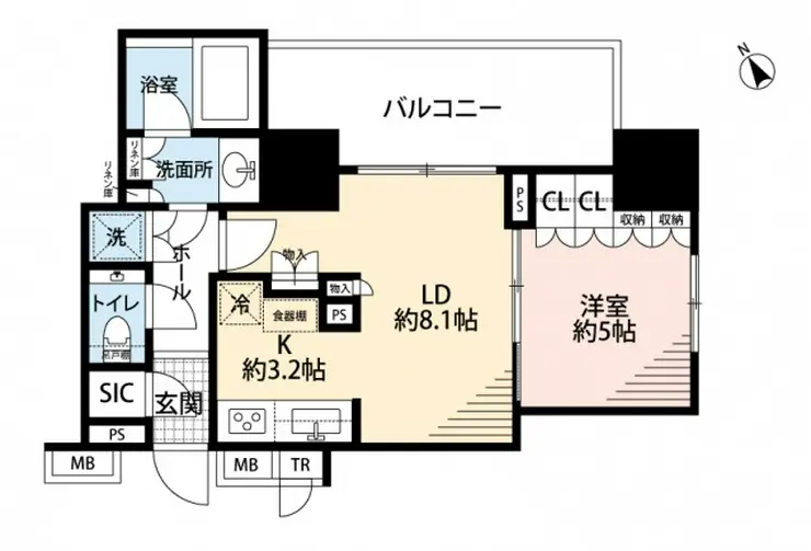 ブランズ愛宕虎ノ門 2階階 間取り