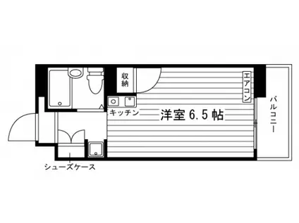 学生会館ルミエール御影(ワンルーム/4階)の間取り写真