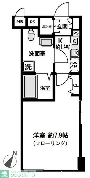 ラビバーレ阪東橋 8階階 間取り