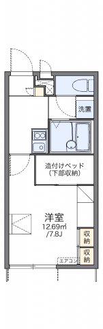 レオパレス栄華西II(1K/1階)の間取り写真