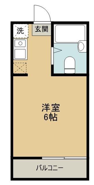 センチュリー栗原(ワンルーム/2階)の間取り写真