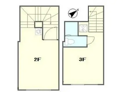 クーラクー原宿(2K/2階)の間取り写真