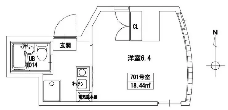 ウエルス東駒形 7階階 間取り