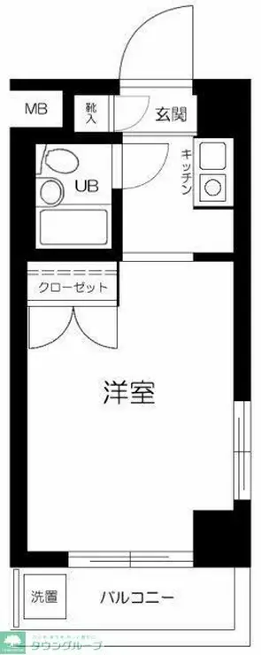 スカイコート新丸子 3階階 間取り