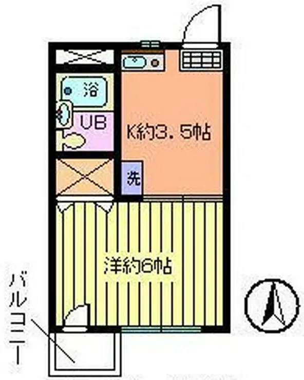 サンハイツ与野 1階階 間取り