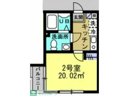 コンフォルト柏(1K/3階)の間取り写真