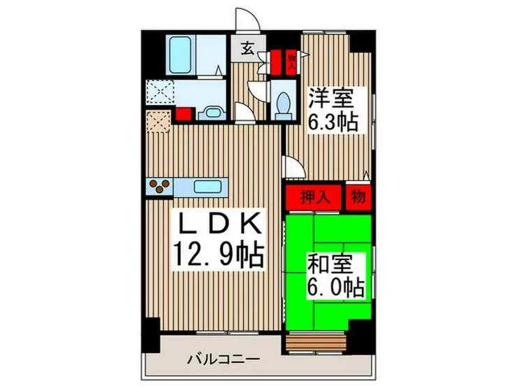 サングリーン 3階階 間取り