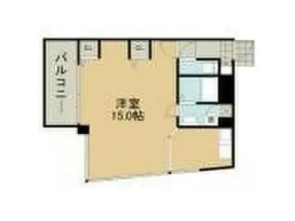 ヴァルール慶徳(ワンルーム/4階)の間取り写真