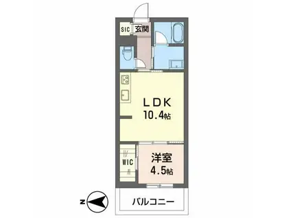 SHAMAISON FORESTAII(1LDK/3階)の間取り写真