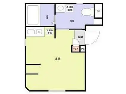 カテリーナ千住大橋(1K/3階)の間取り写真