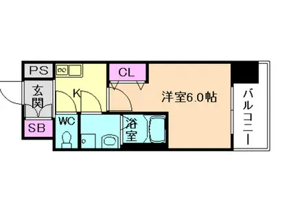 レオンコンフォート梅田北(1K/3階)の間取り写真