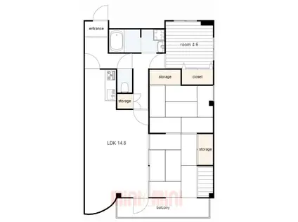 エムテ甲子園(3LDK/3階)の間取り写真
